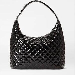 MZ Wallace Large Metro Shoulder bag - Black Laquer